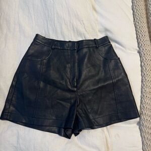 BCBGMaxAzria Faux Leather Shorts Size Small